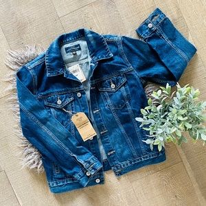 Lucky Brand Cotton Denim Trucker Jean Jacket
